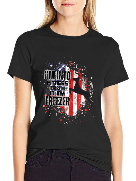 Fitness Deer Freezer Graphic Tee