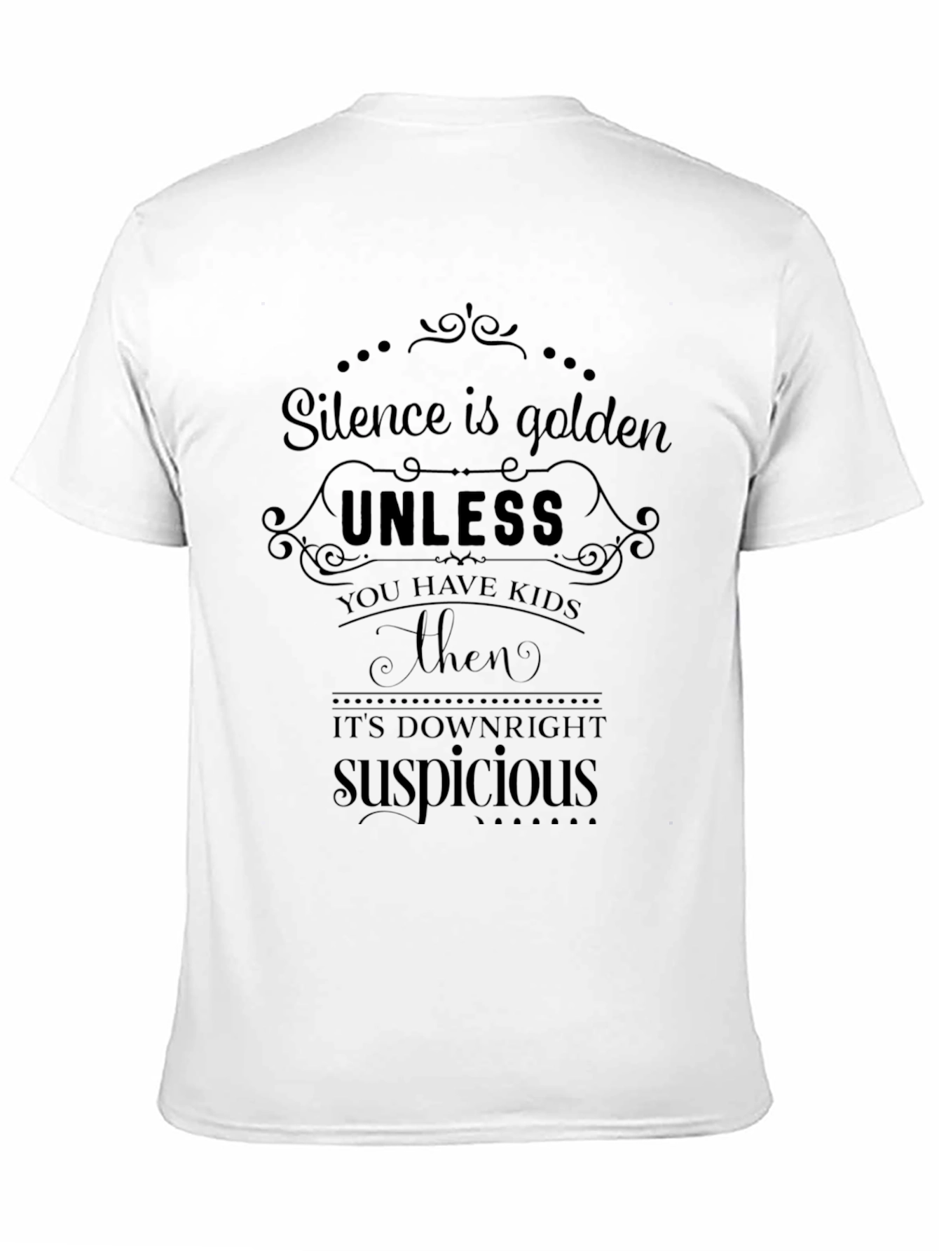 Silence is Golden Funny Novelty Graphic T-Shirt
