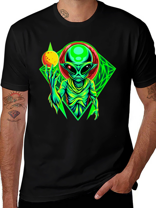 Alien Graphic Tee - Mens Black T-Shirt
