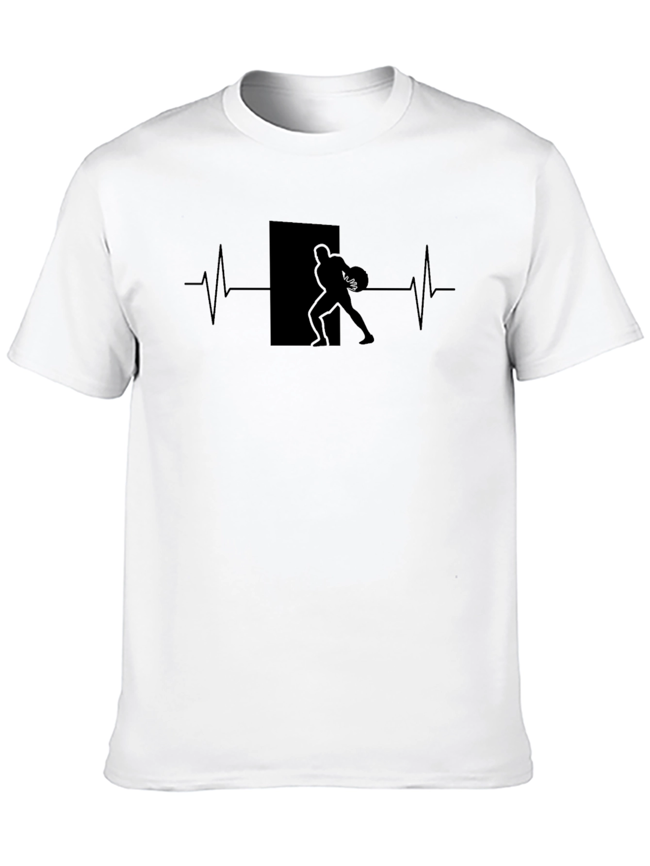 Football Heartbeat Graphic Tee