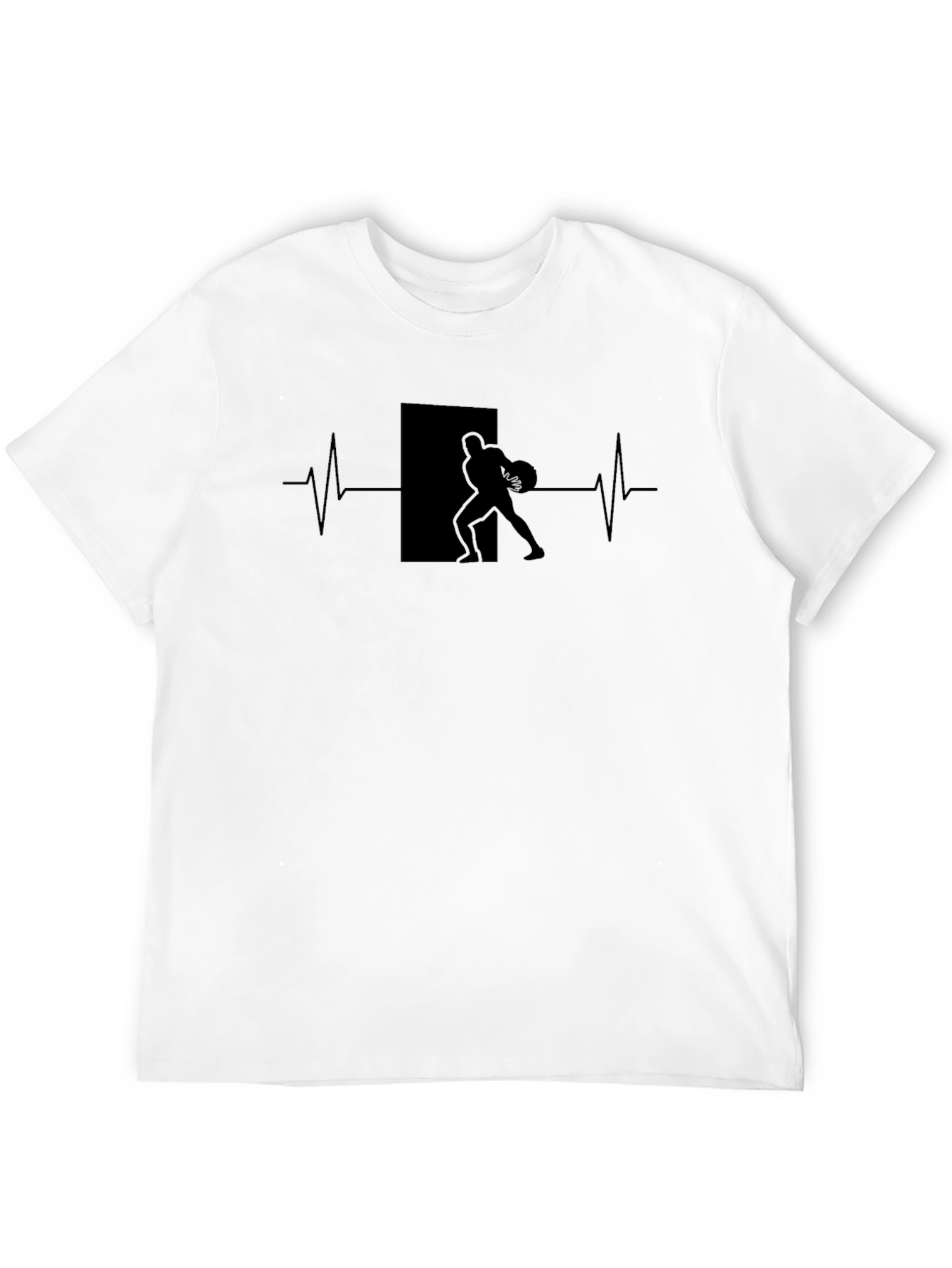 Football Heartbeat Graphic Tee