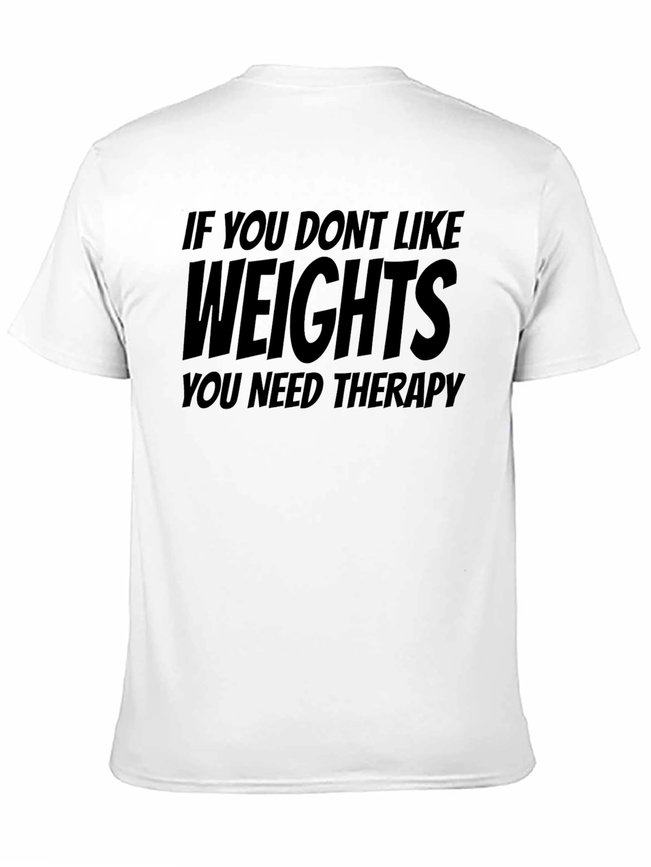 Weights Therapy Black Graphic T-Shirt