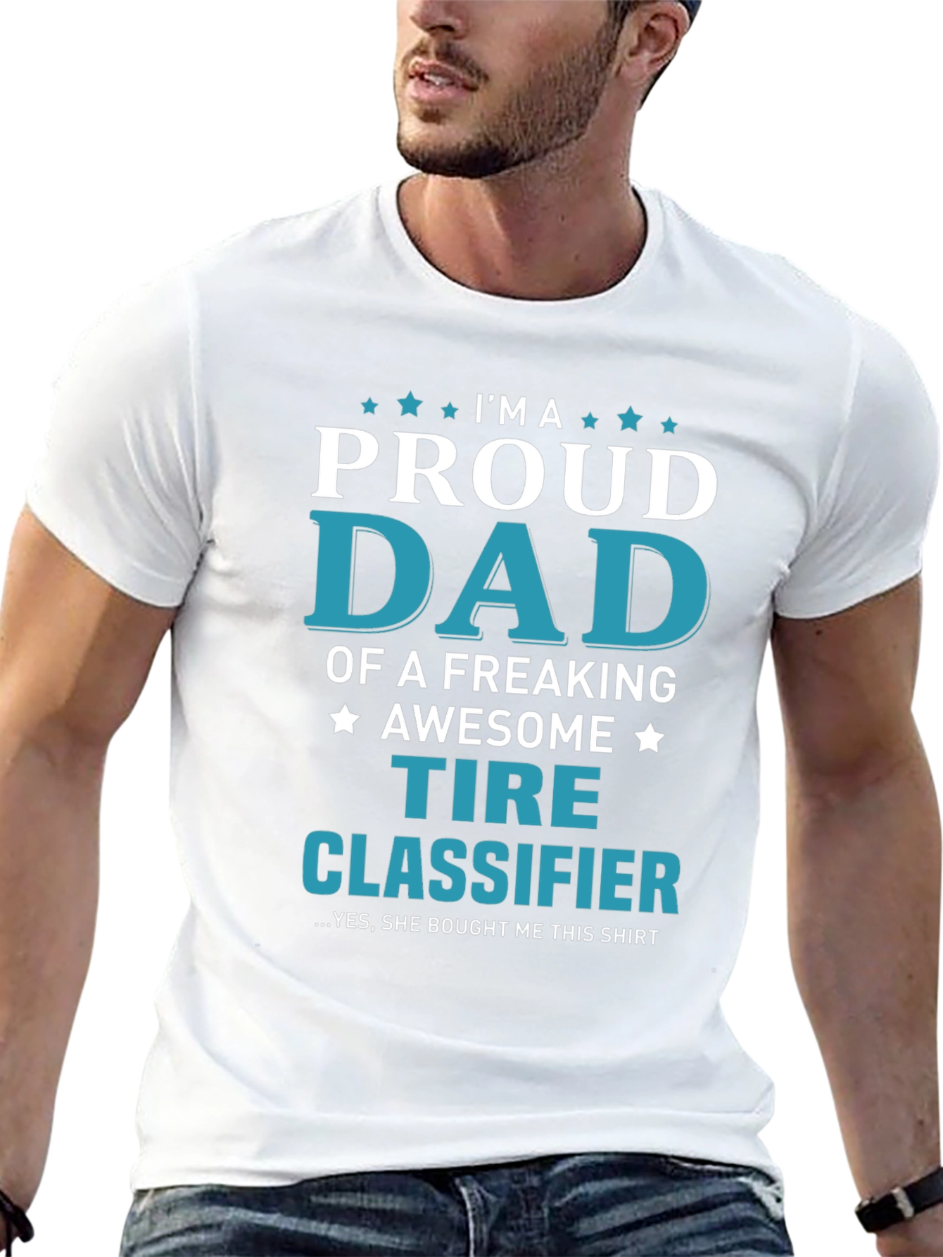 Proud Dad Tire Classifier Graphic T-Shirt