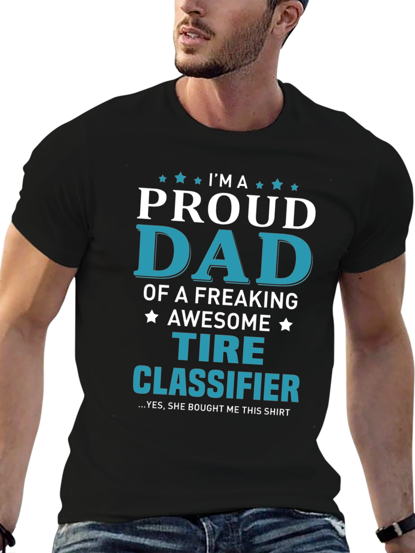Proud Dad Tire Classifier Graphic T-Shirt