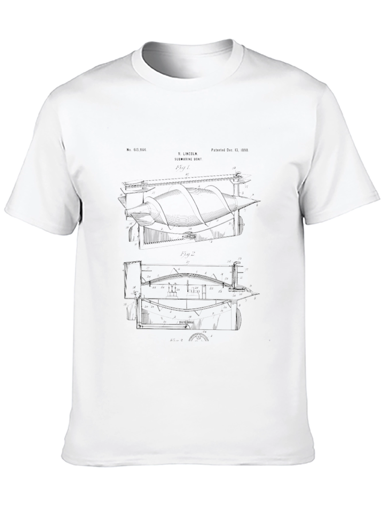 Architectural Blueprint Black T-Shirt