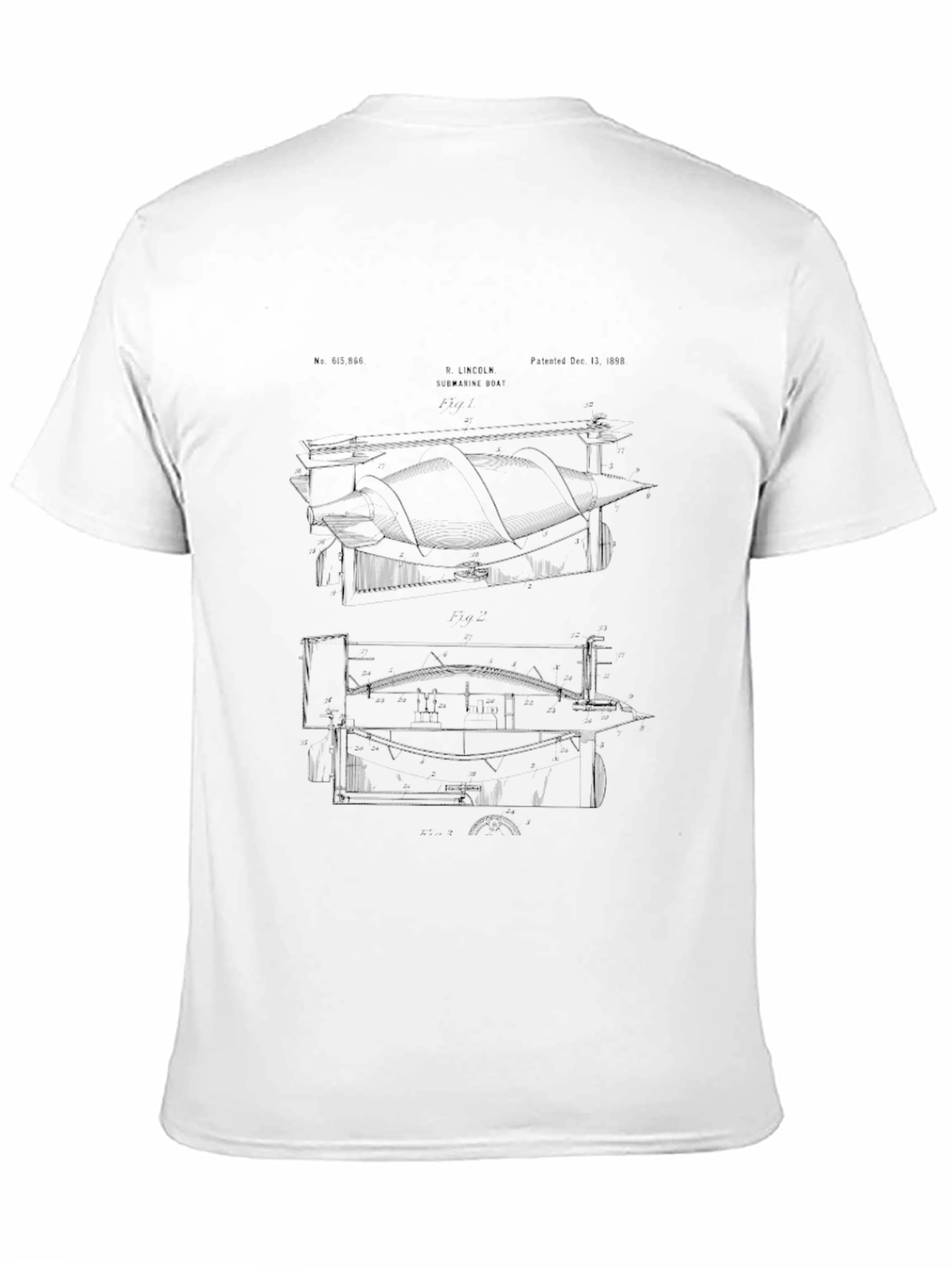 Architectural Blueprint Black T-Shirt