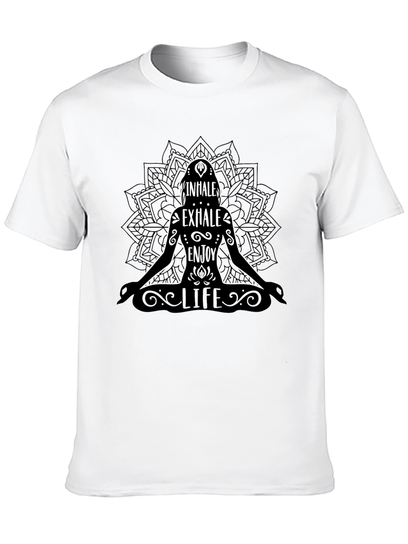 Inhale Exhale Enjoy Life Yoga Graphic Tee
