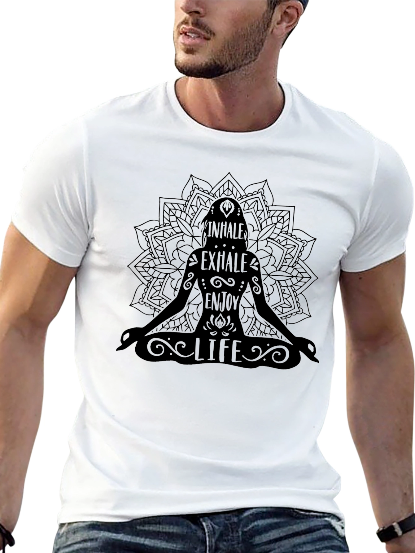 Inhale Exhale Enjoy Life Yoga Graphic Tee