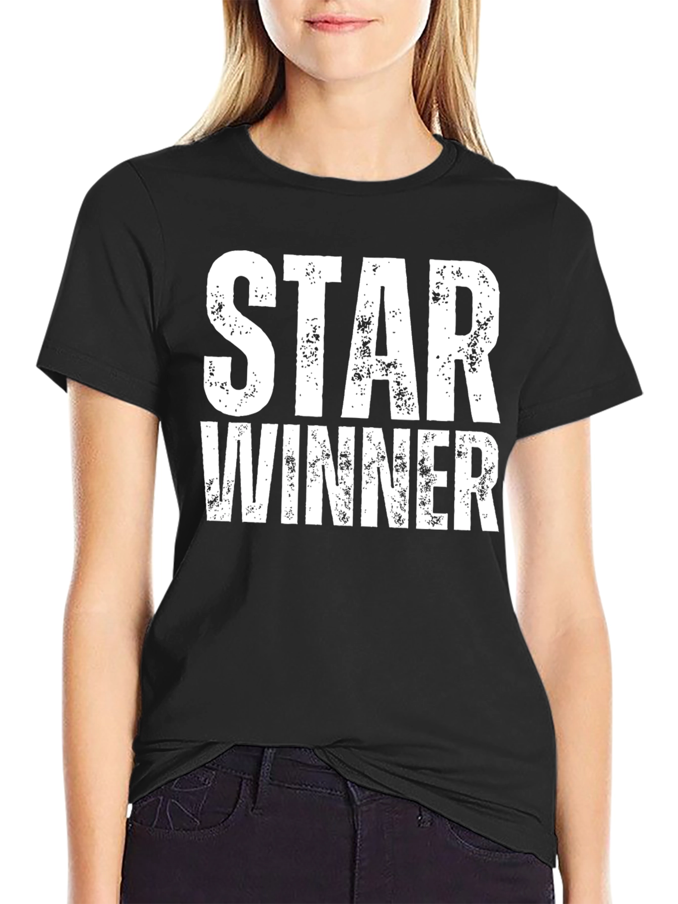 Star Winner Black Graphic Tee