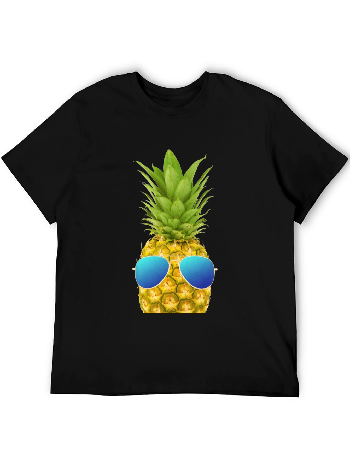 Cool Pineapple Graphic Tee - Black T-Shirt