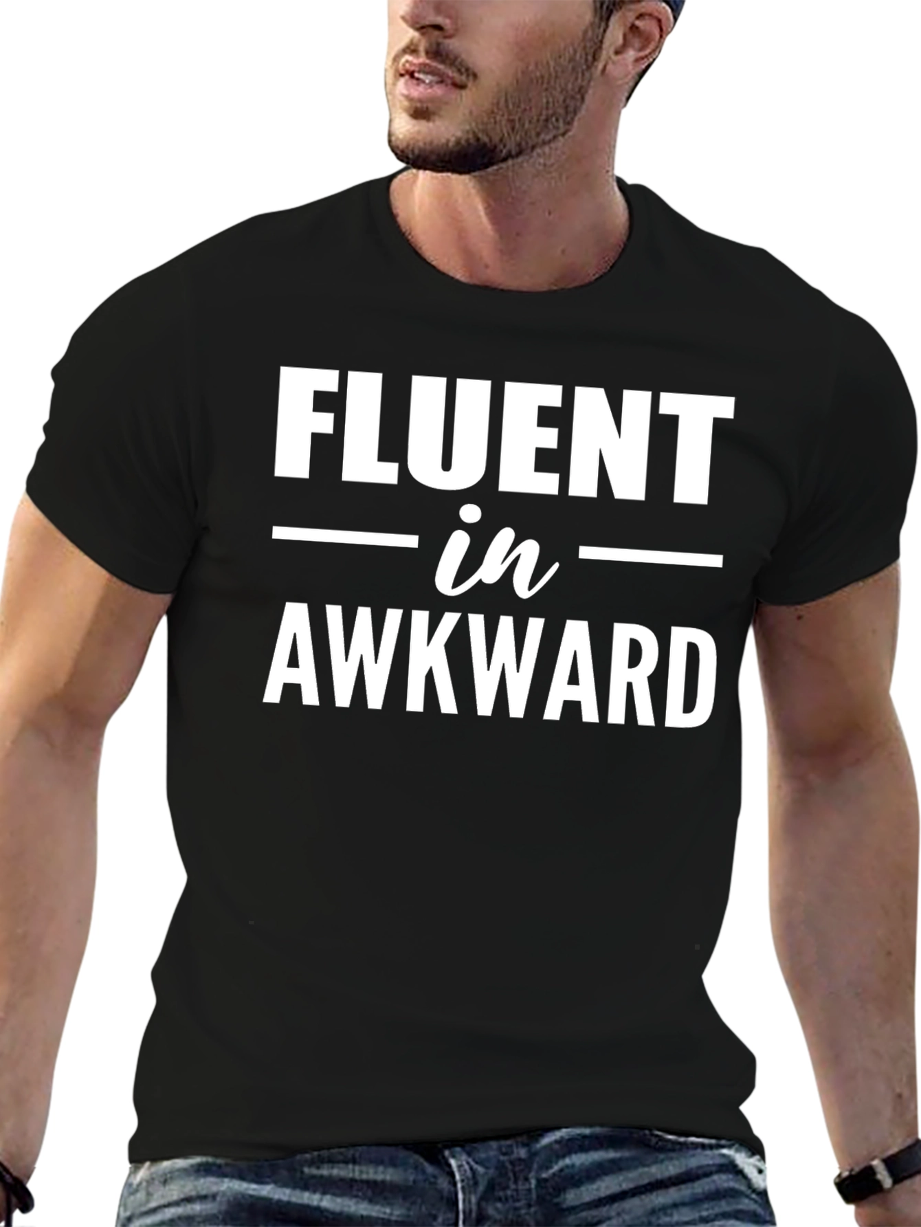 Fluent in Awkward Black T-Shirt