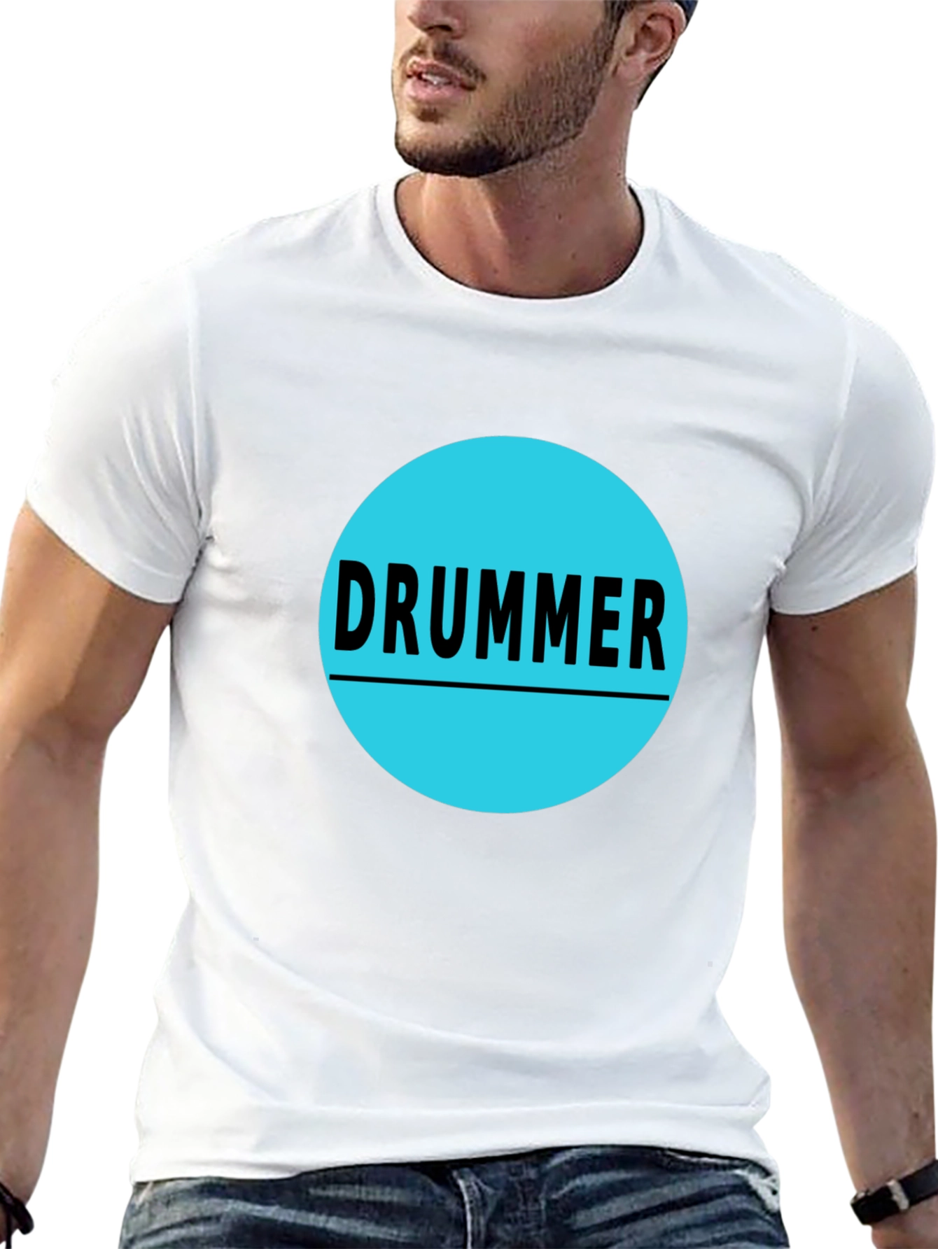 Drummer Graphic Tee - Music Lovers Shirt