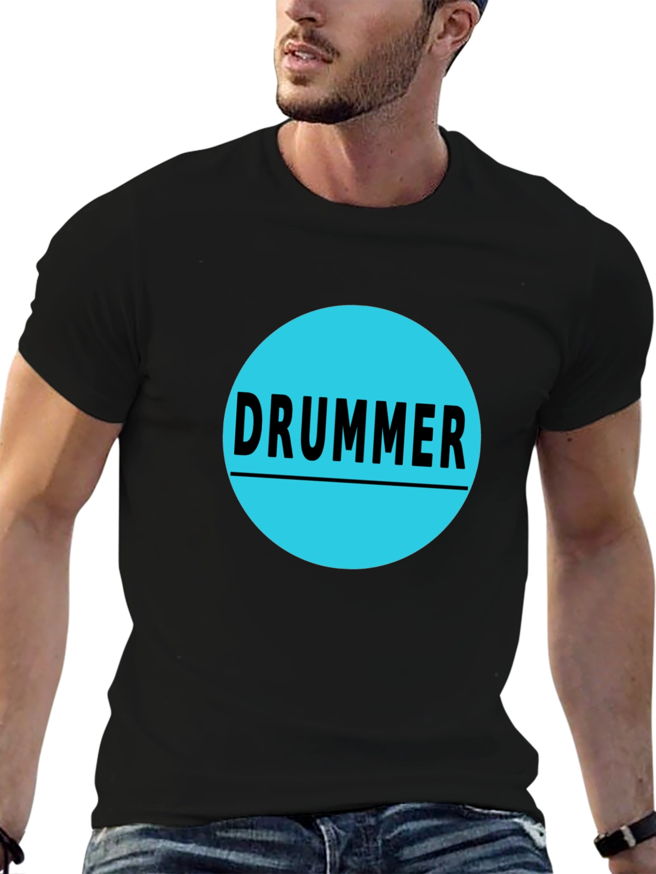 Drummer Graphic Tee - Music Lovers Shirt