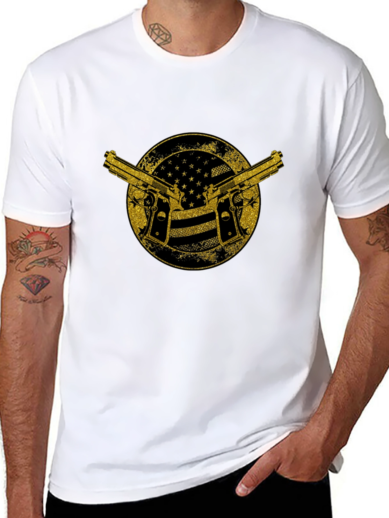 Patriotic Pistols Graphic Tee
