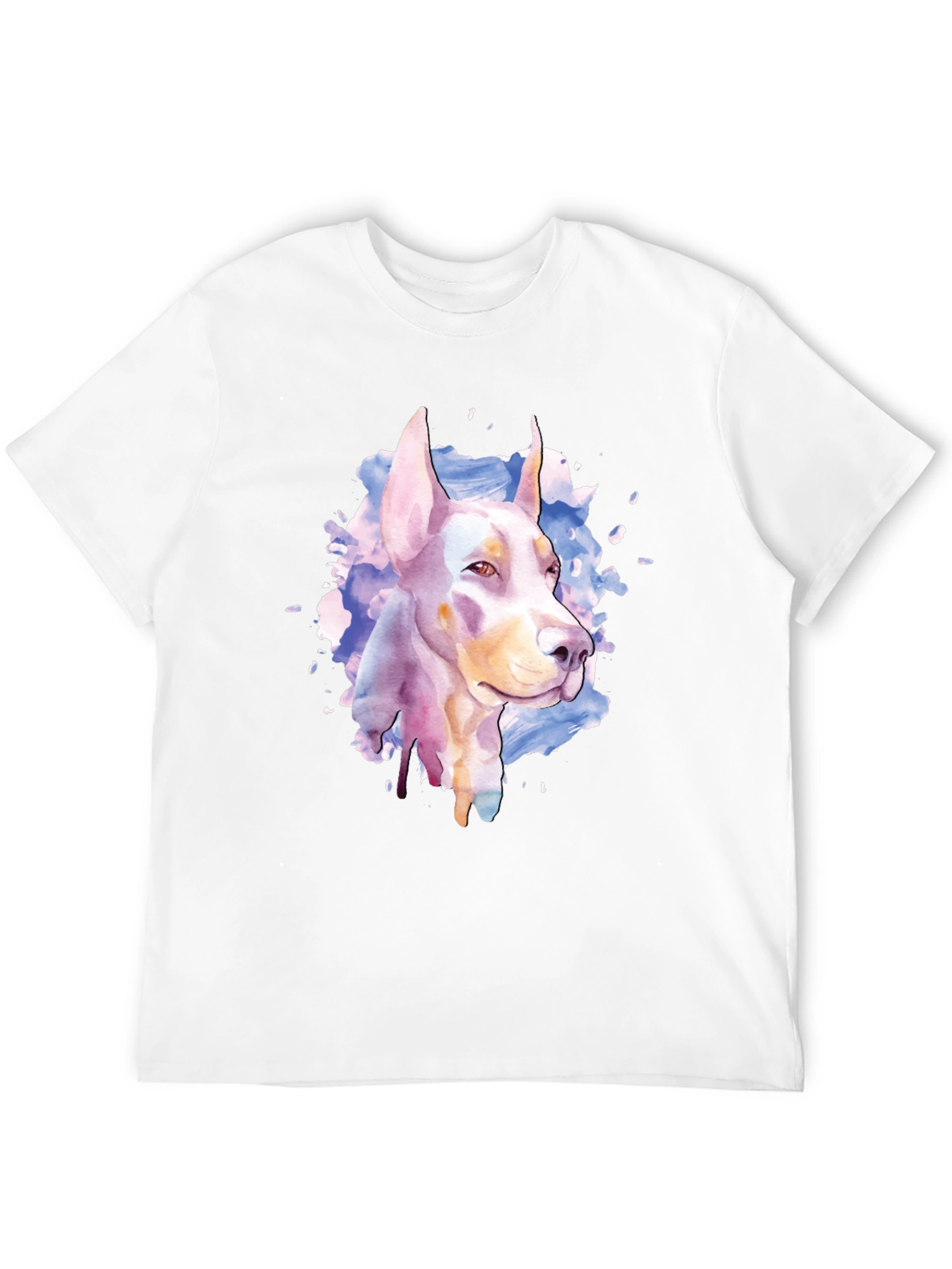 Doberman Watercolor Graphic T-Shirt
