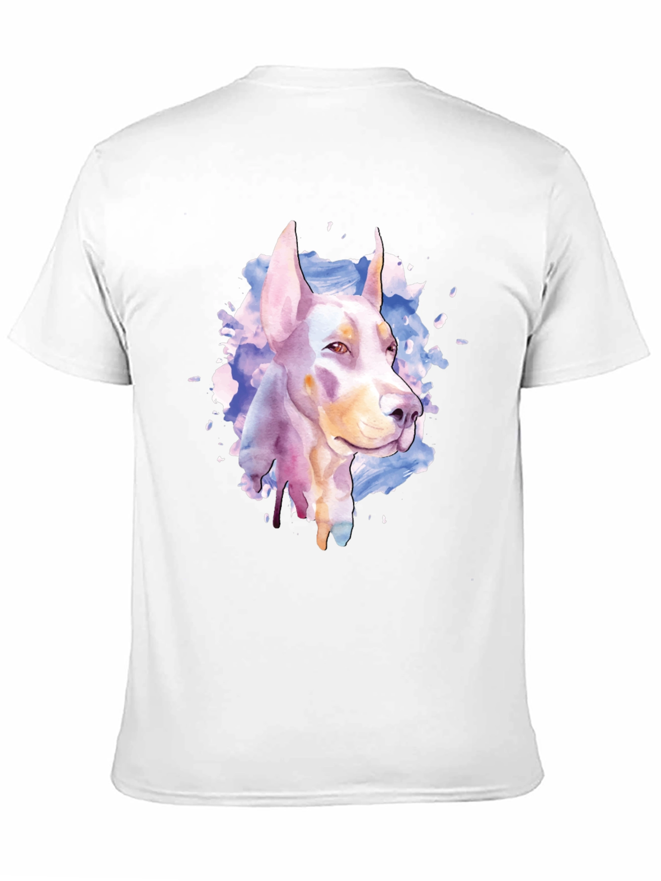 Doberman Watercolor Graphic T-Shirt