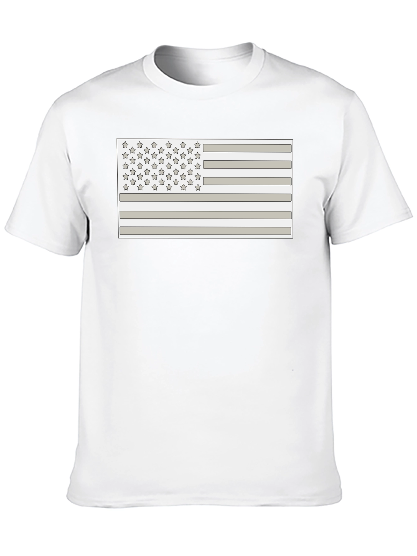 American Flag Graphic Black T-Shirt
