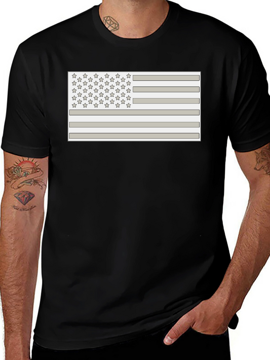 American Flag Graphic Black T-Shirt