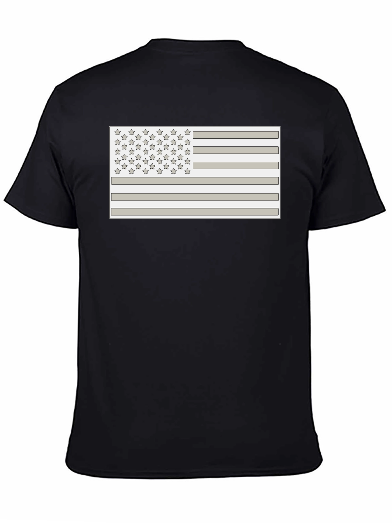 American Flag Graphic Black T-Shirt