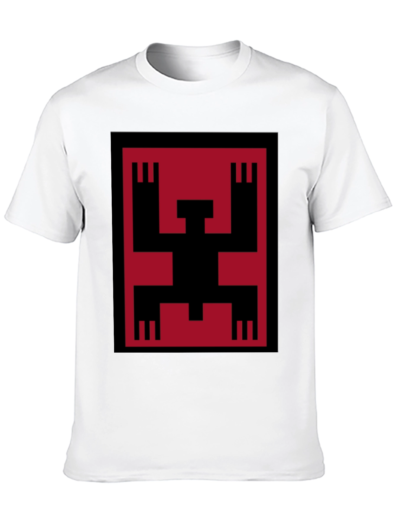Geometric Figure Graphic Tee - Bold Style