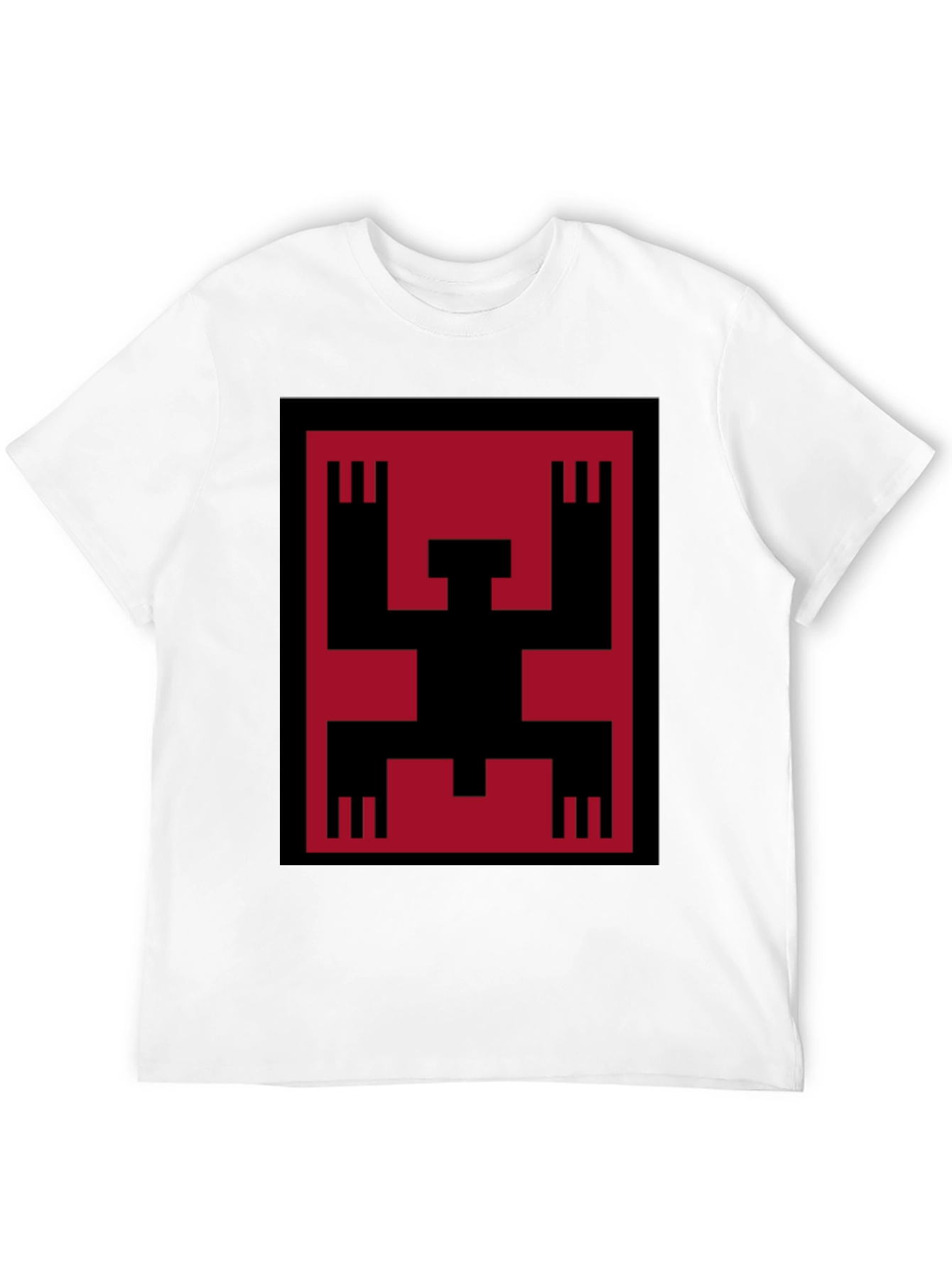 Geometric Figure Graphic Tee - Bold Style