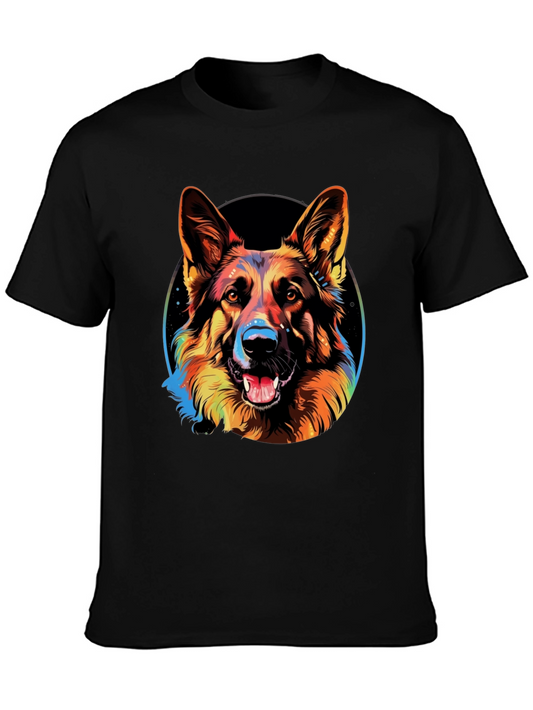 German Shepherd Dog Graphic Tee - Stylish Animal Lover T-Shirt
