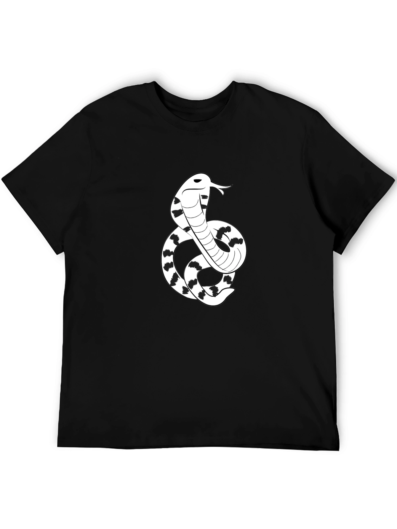 Cobra Snake Graphic Tee - Mens Black T-Shirt