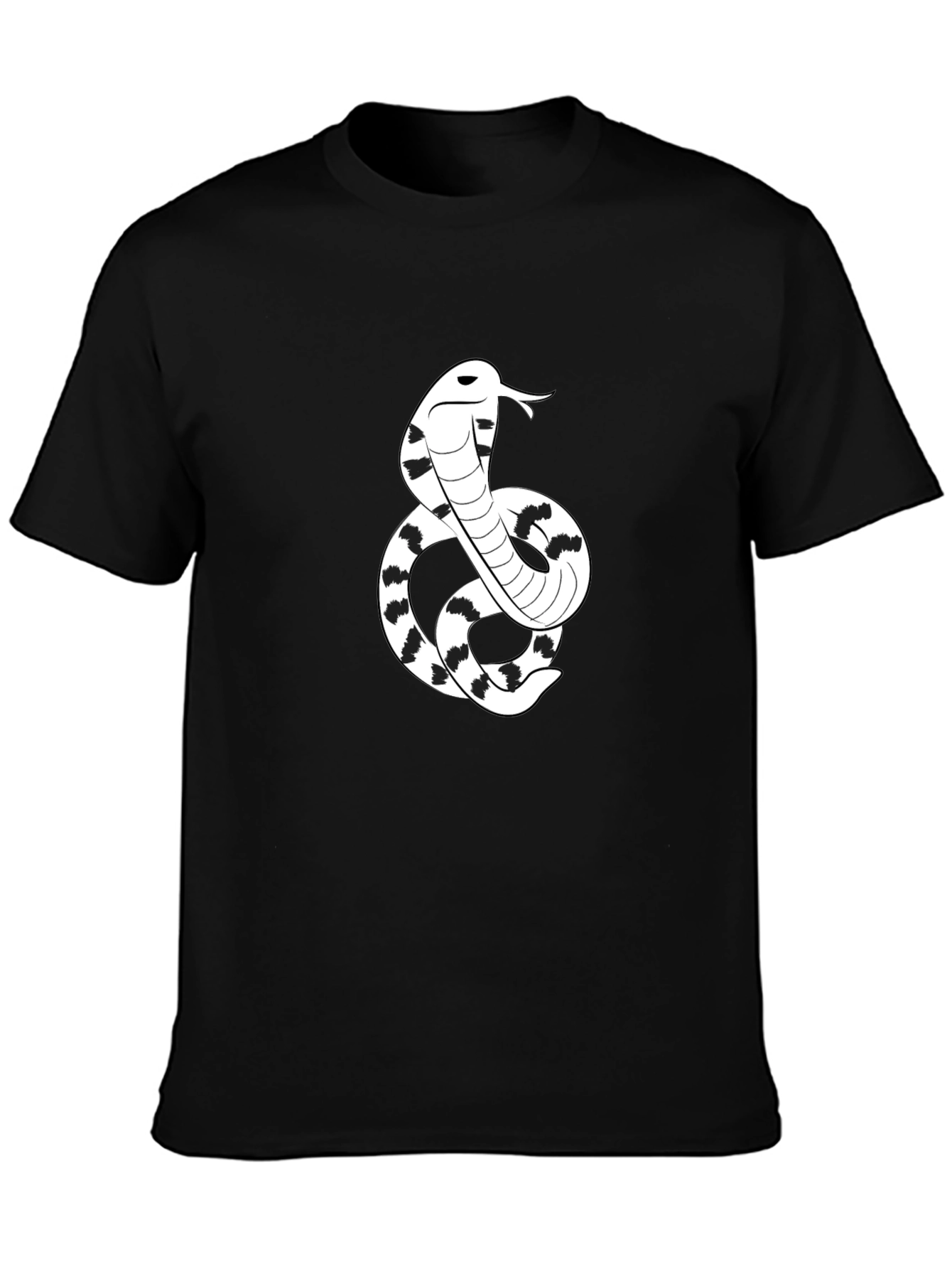 Cobra Snake Graphic Tee - Mens Black T-Shirt