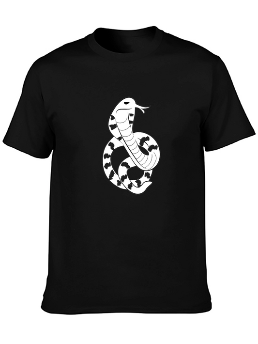 Cobra Snake Graphic Tee - Mens Black T-Shirt