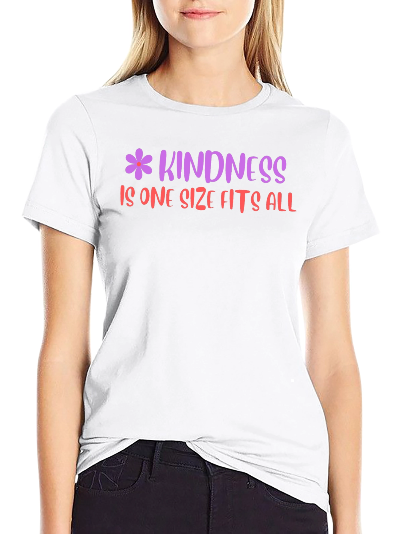 Kindness One Size Fits All Black T-Shirt