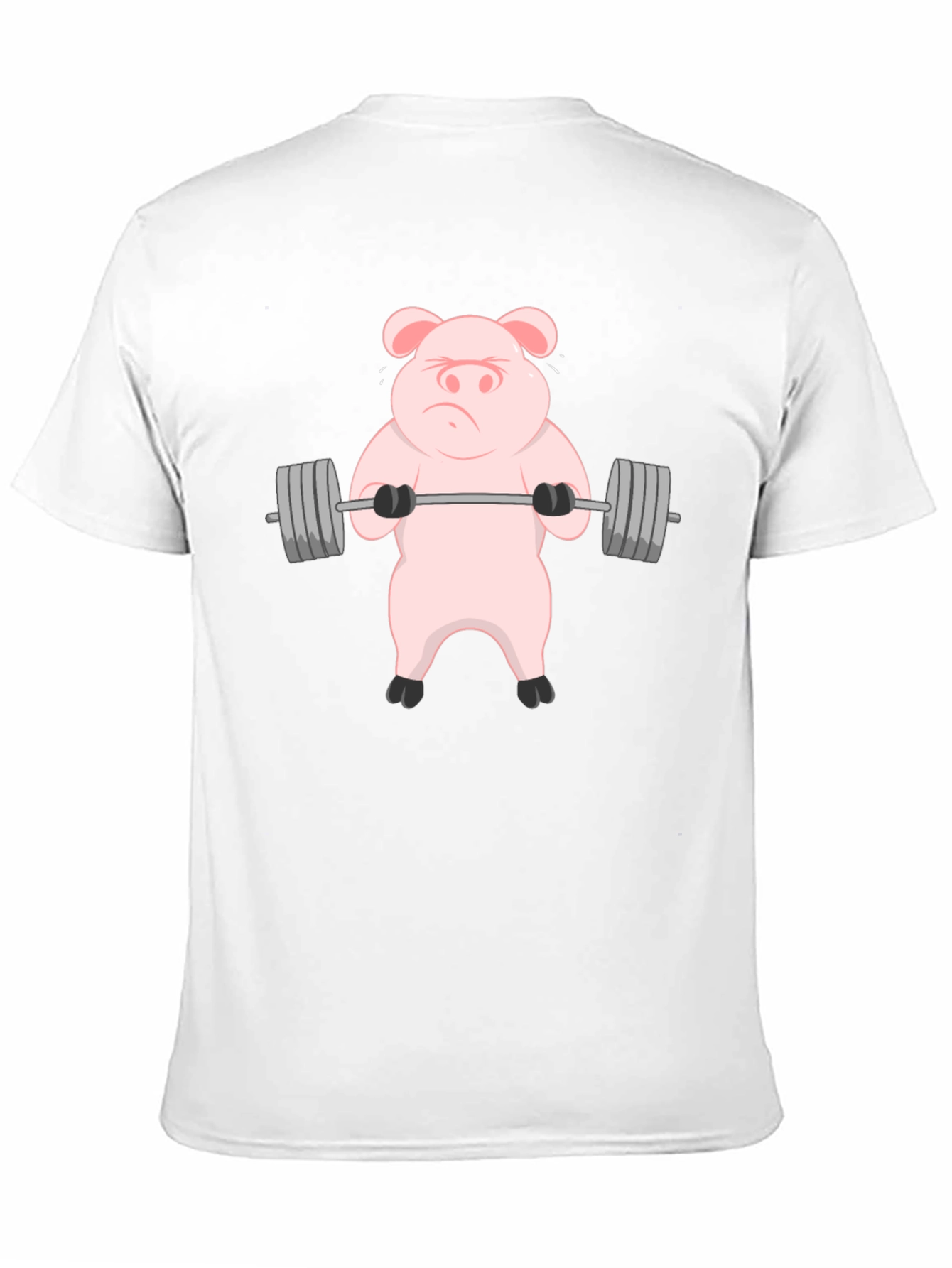 Weightlifting Pig Graphic T-Shirt