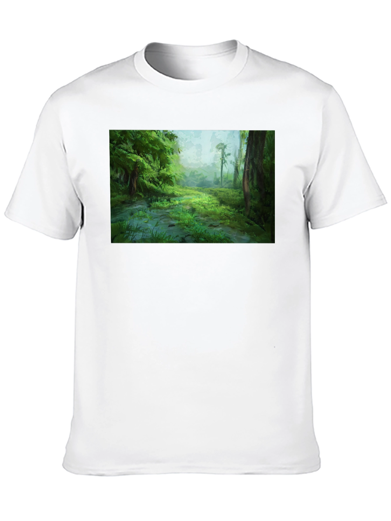 Lush Forest Graphic Black T-Shirt