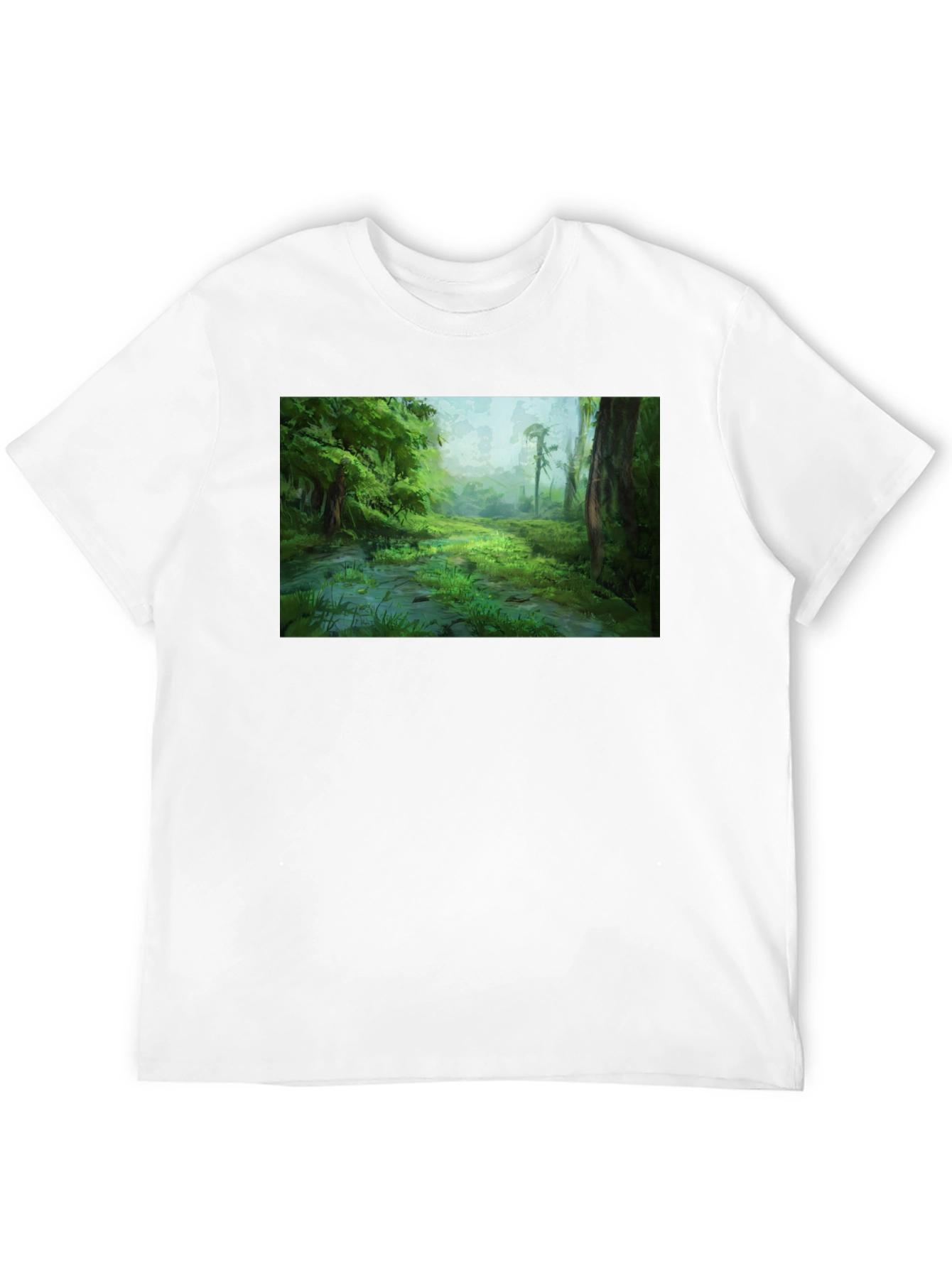 Lush Forest Graphic Black T-Shirt