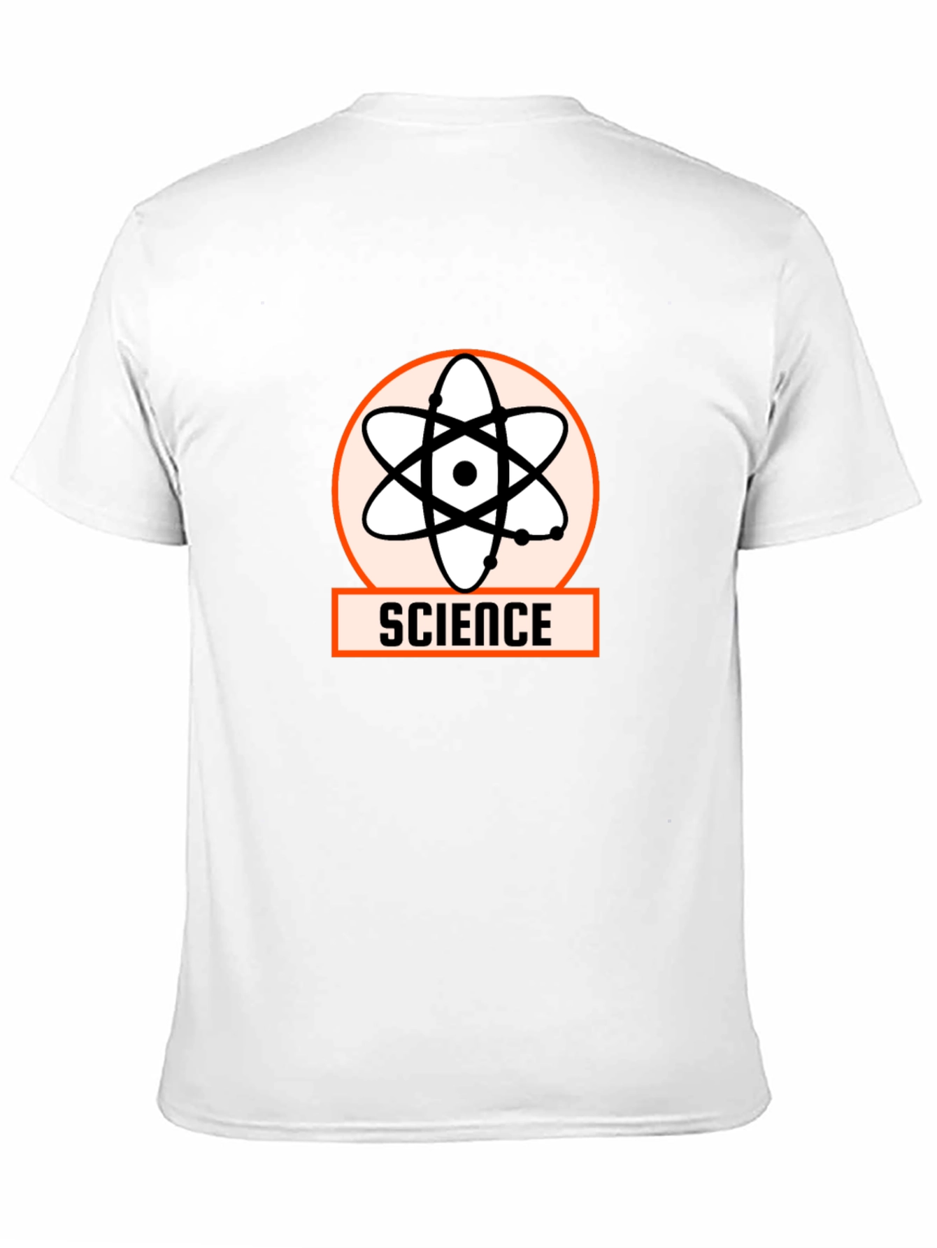 Science Atom Graphic Tee - Stylish Black T-Shirt