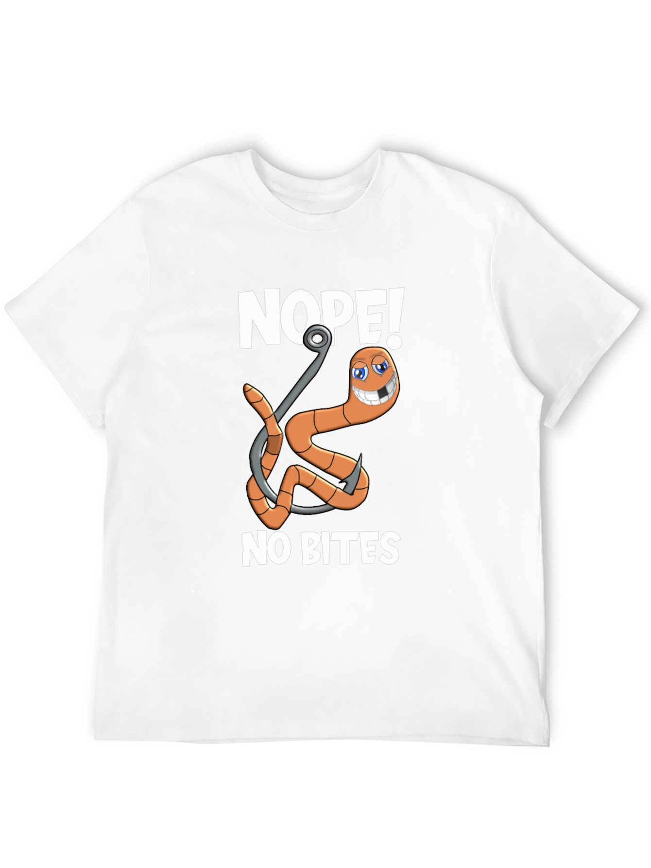 Nope! No Bites Fishing Humor T-Shirt