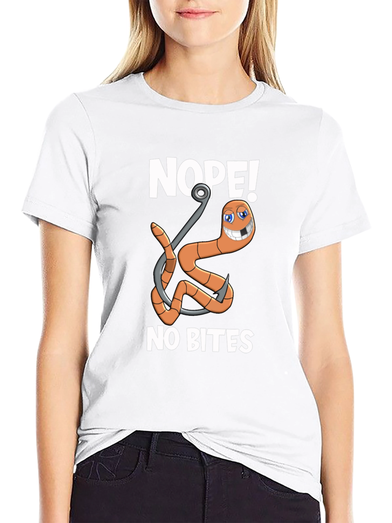 Nope! No Bites Fishing Humor T-Shirt