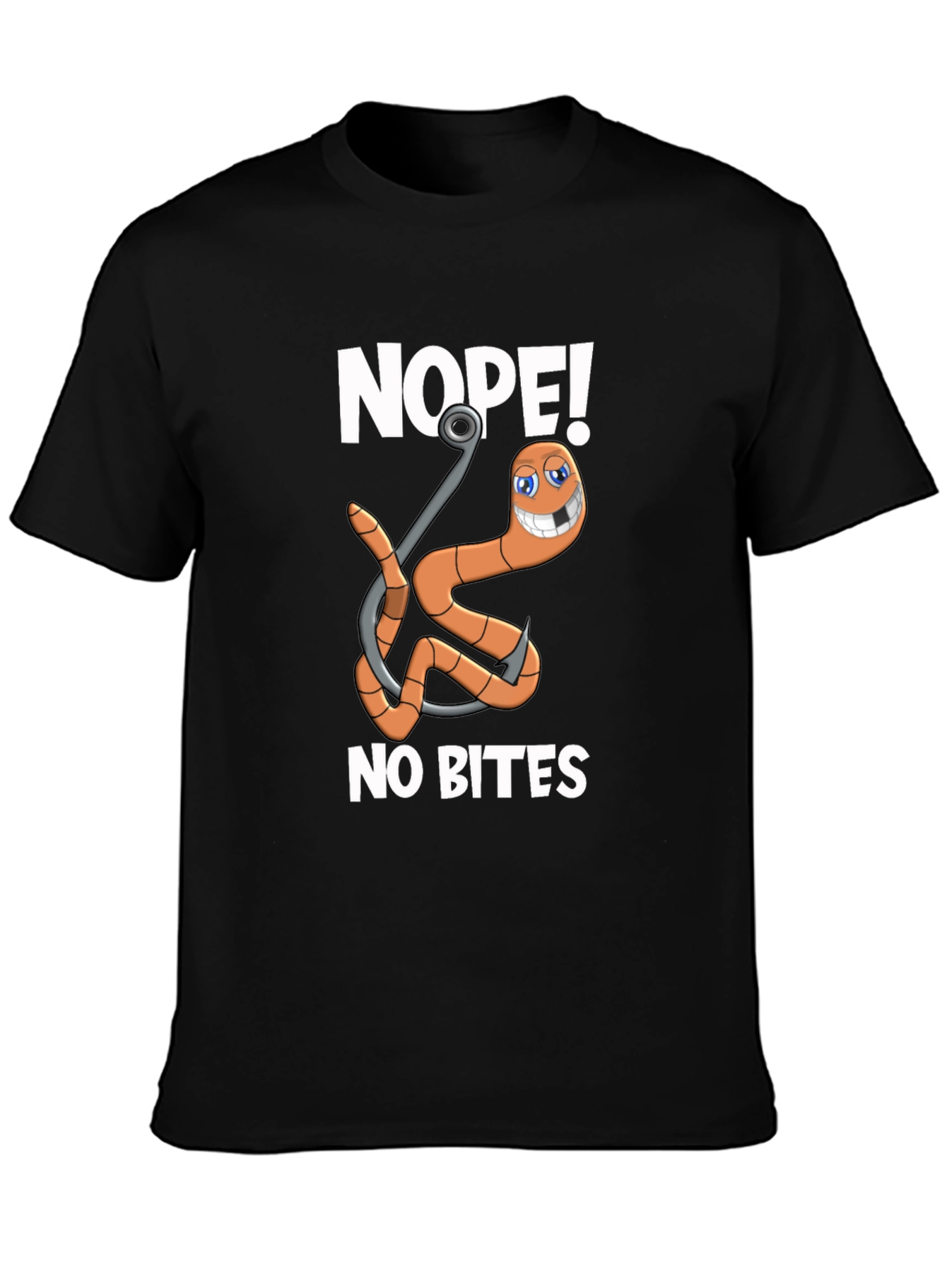 Nope! No Bites Fishing Humor T-Shirt