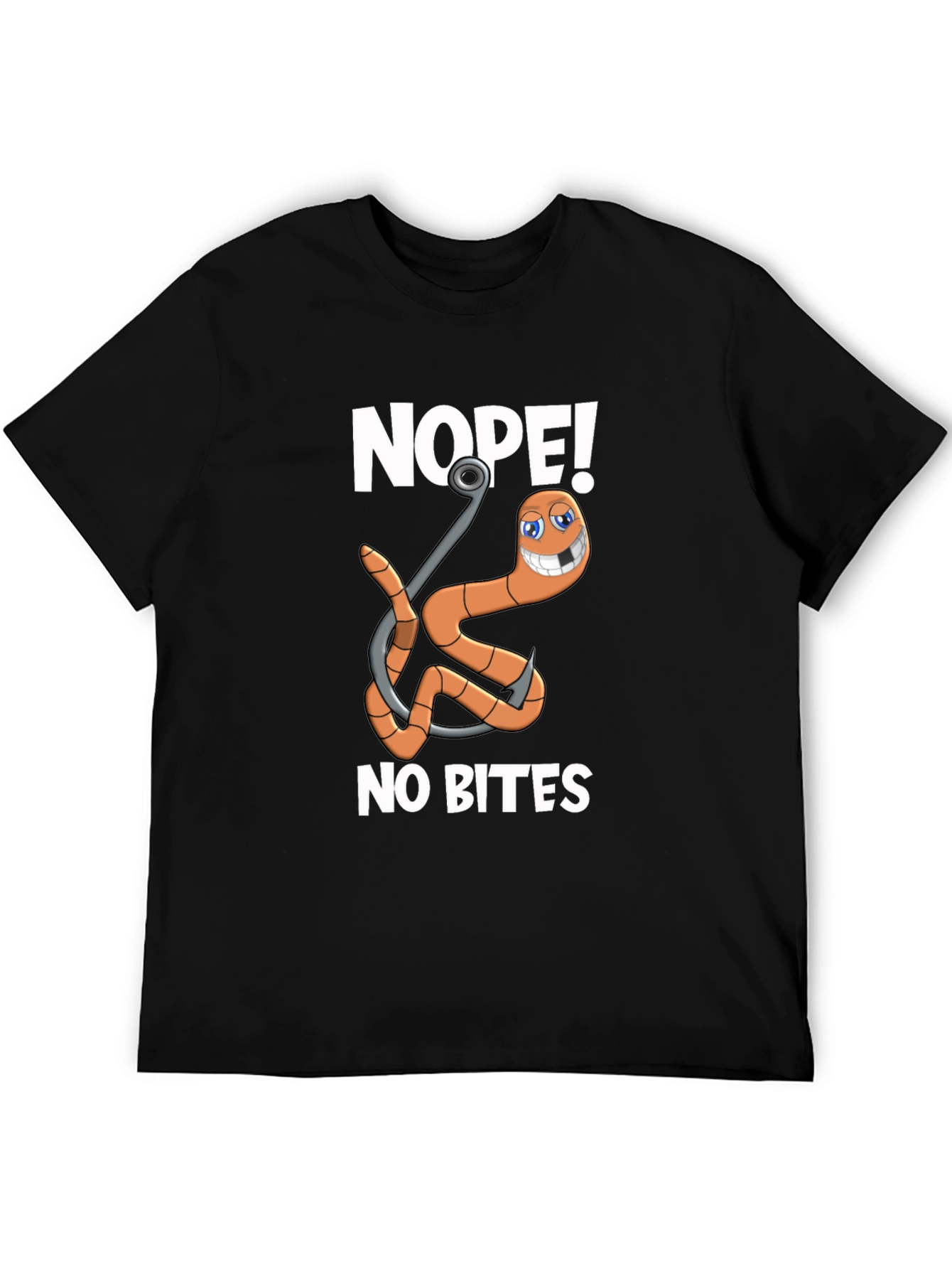 Nope! No Bites Fishing Humor T-Shirt