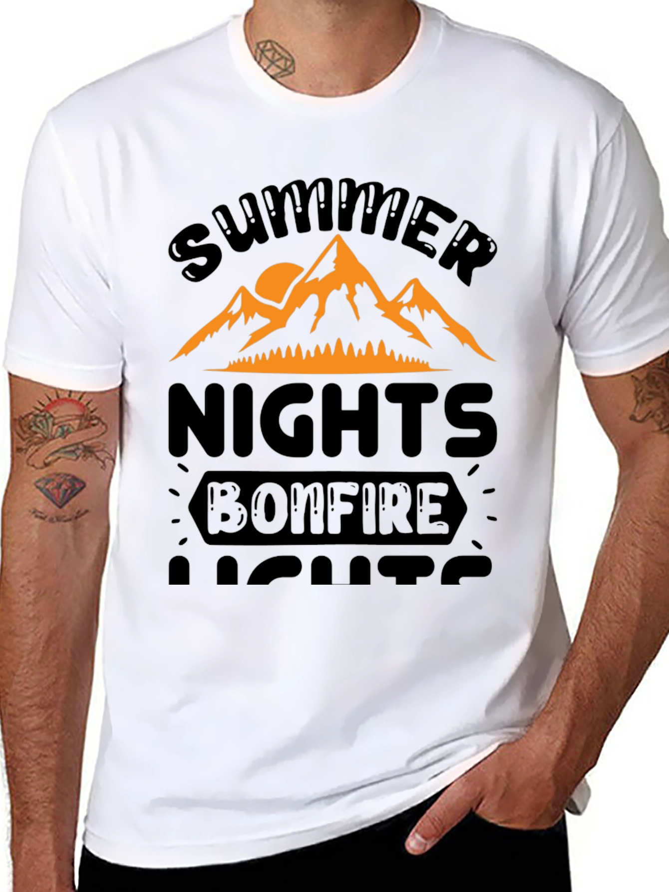 Summer Nights Bonfire Tee - Camping T-Shirt
