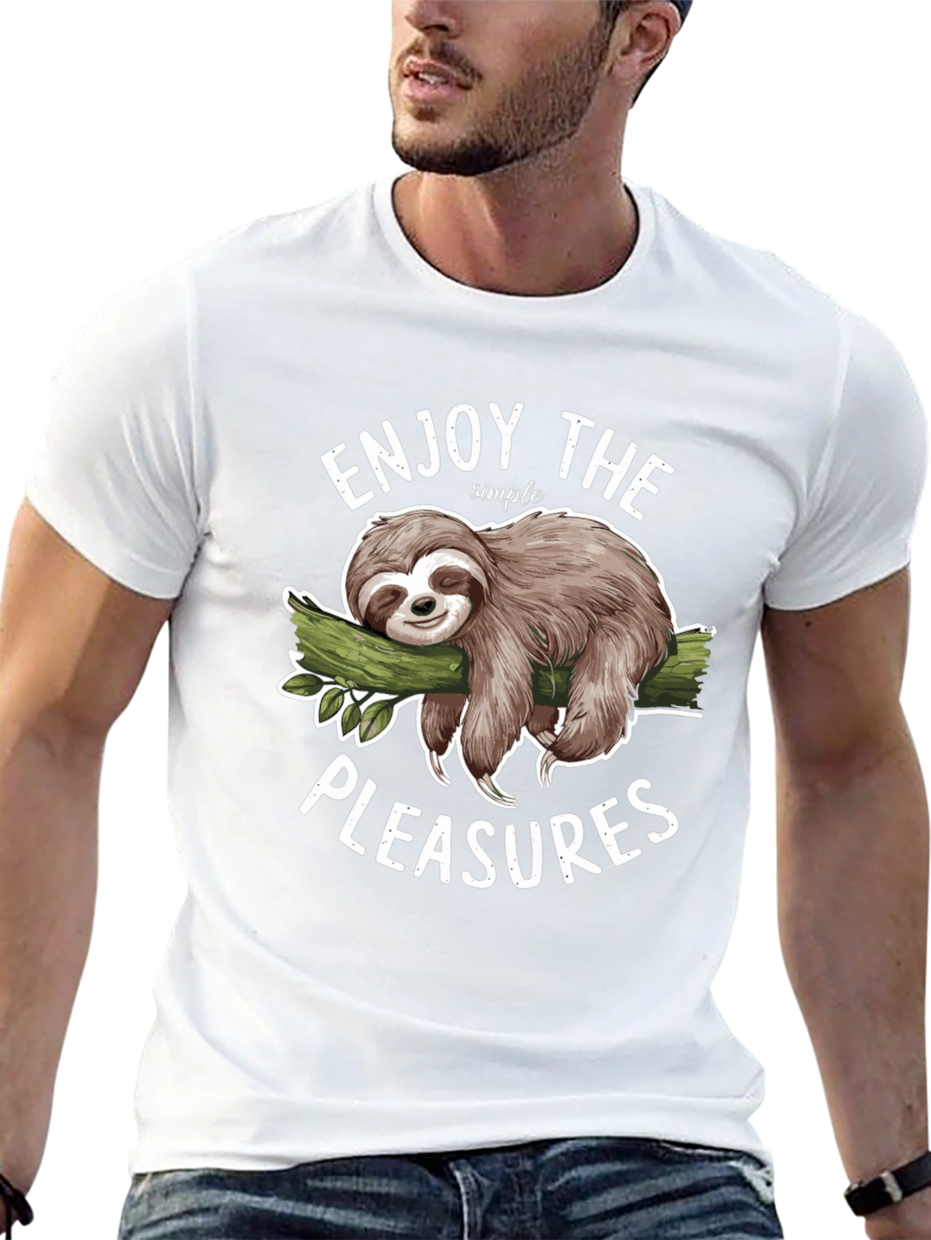 Enjoy Simple Pleasures Sloth T-Shirt