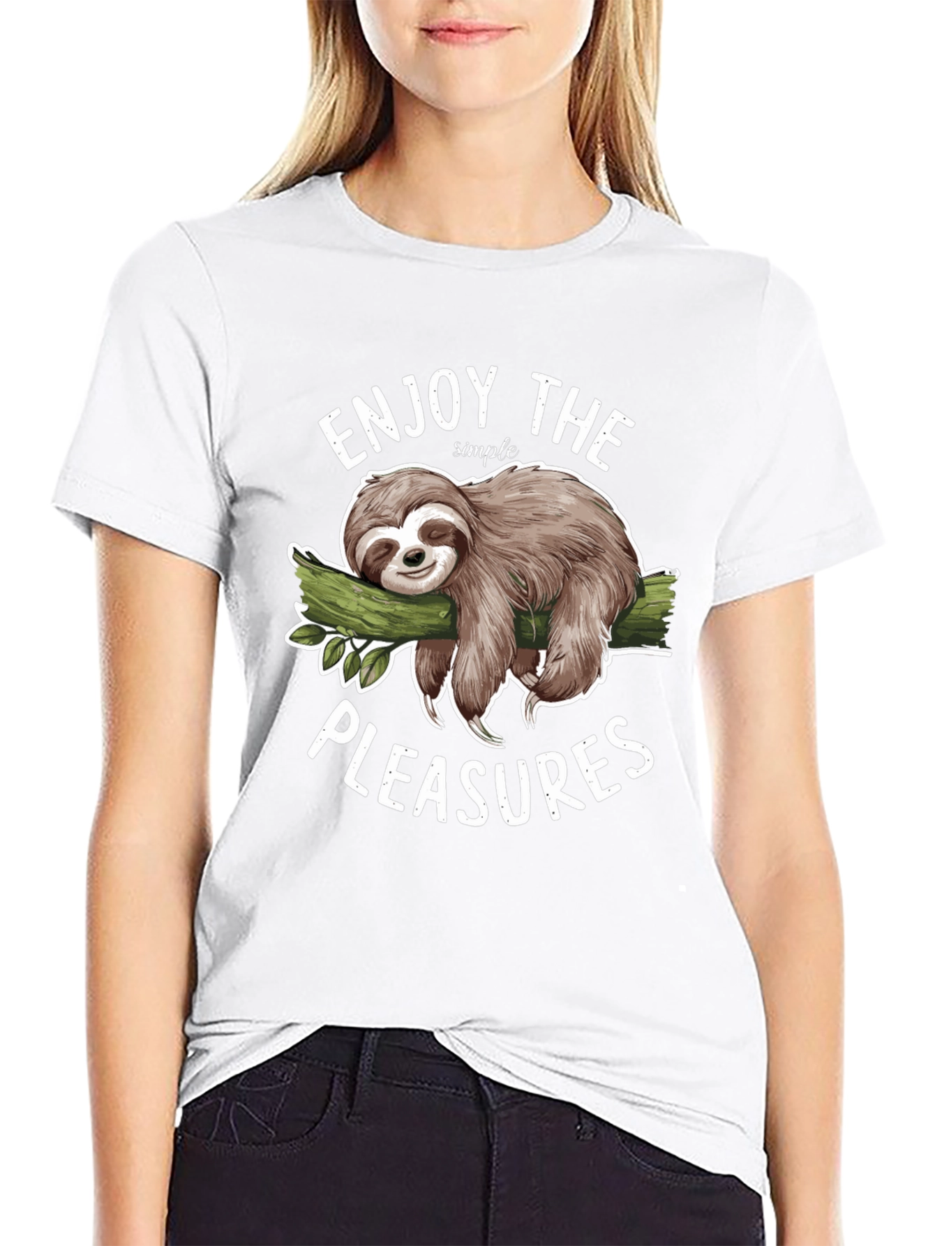 Enjoy Simple Pleasures Sloth T-Shirt