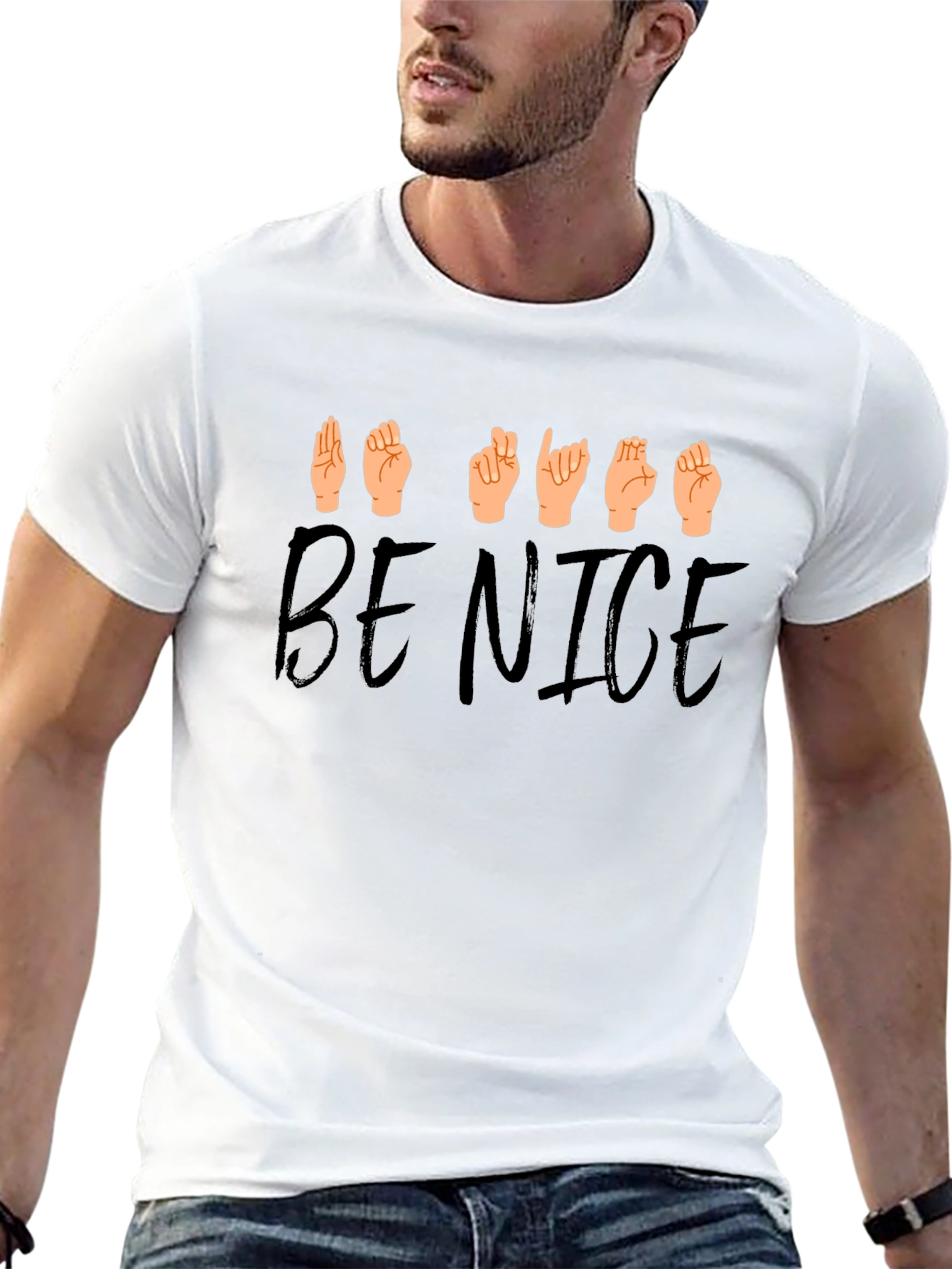 Be Nice Sign Language Graphic Tee