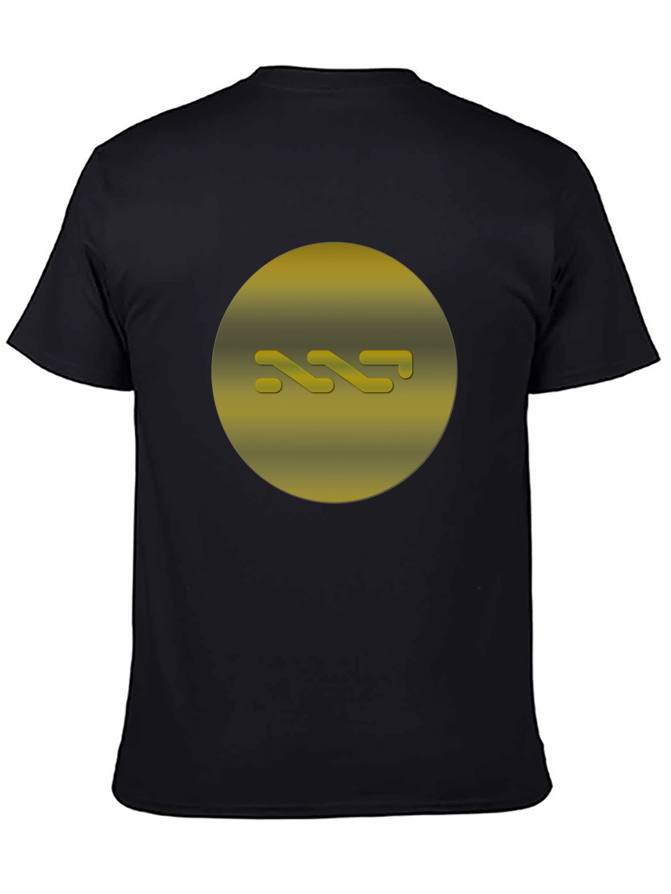 Abstract Gold Graphic Tee - Modern Style