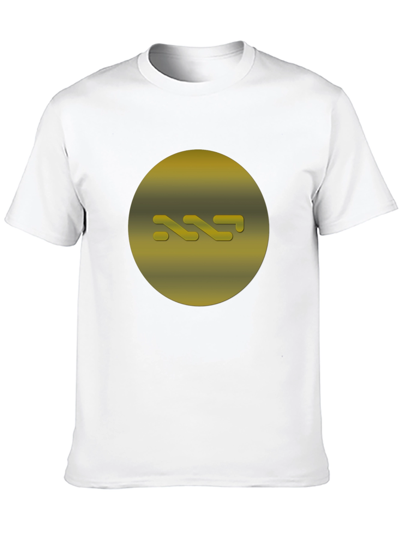 Abstract Gold Graphic Tee - Modern Style