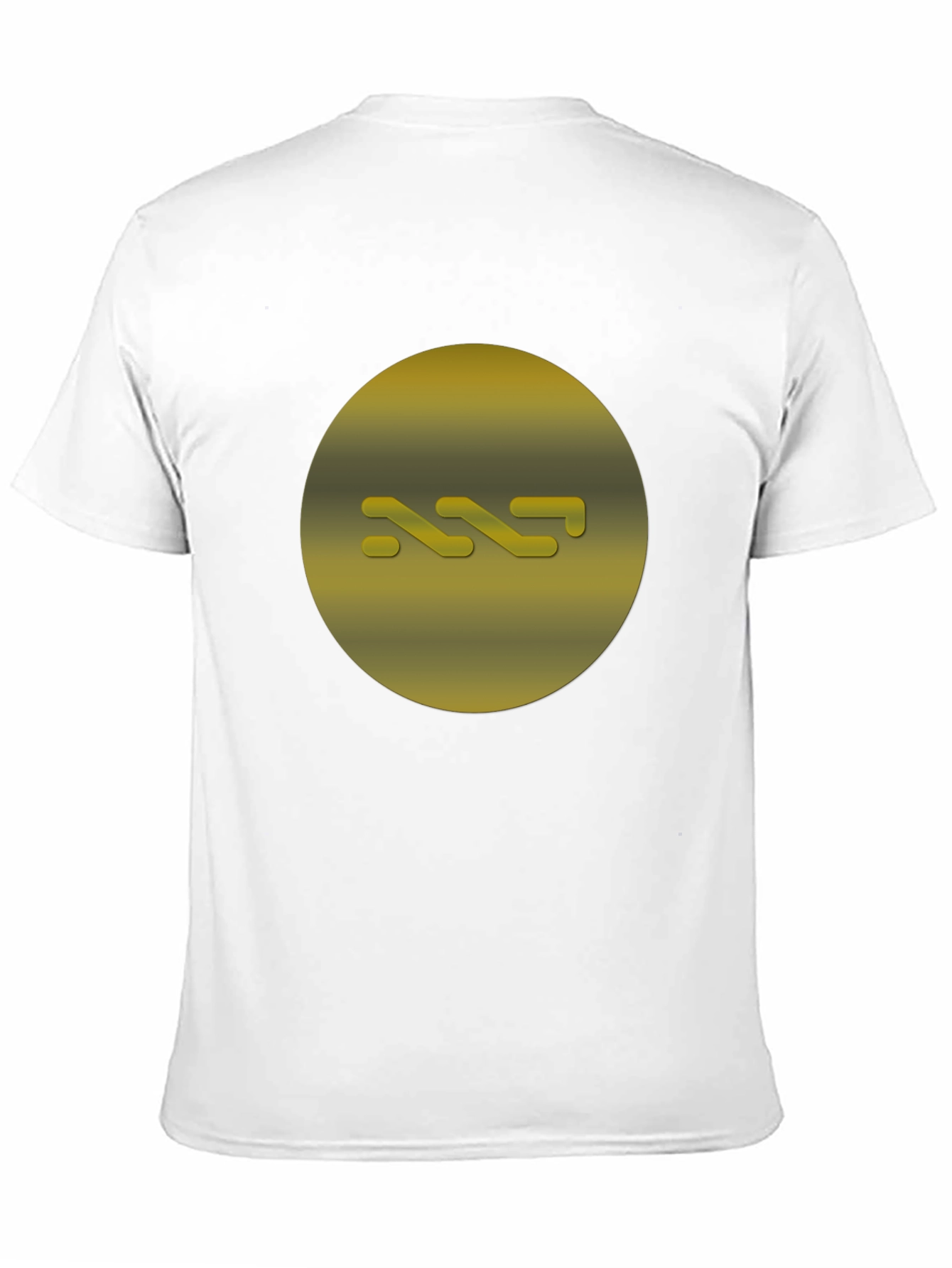 Abstract Gold Graphic Tee - Modern Style