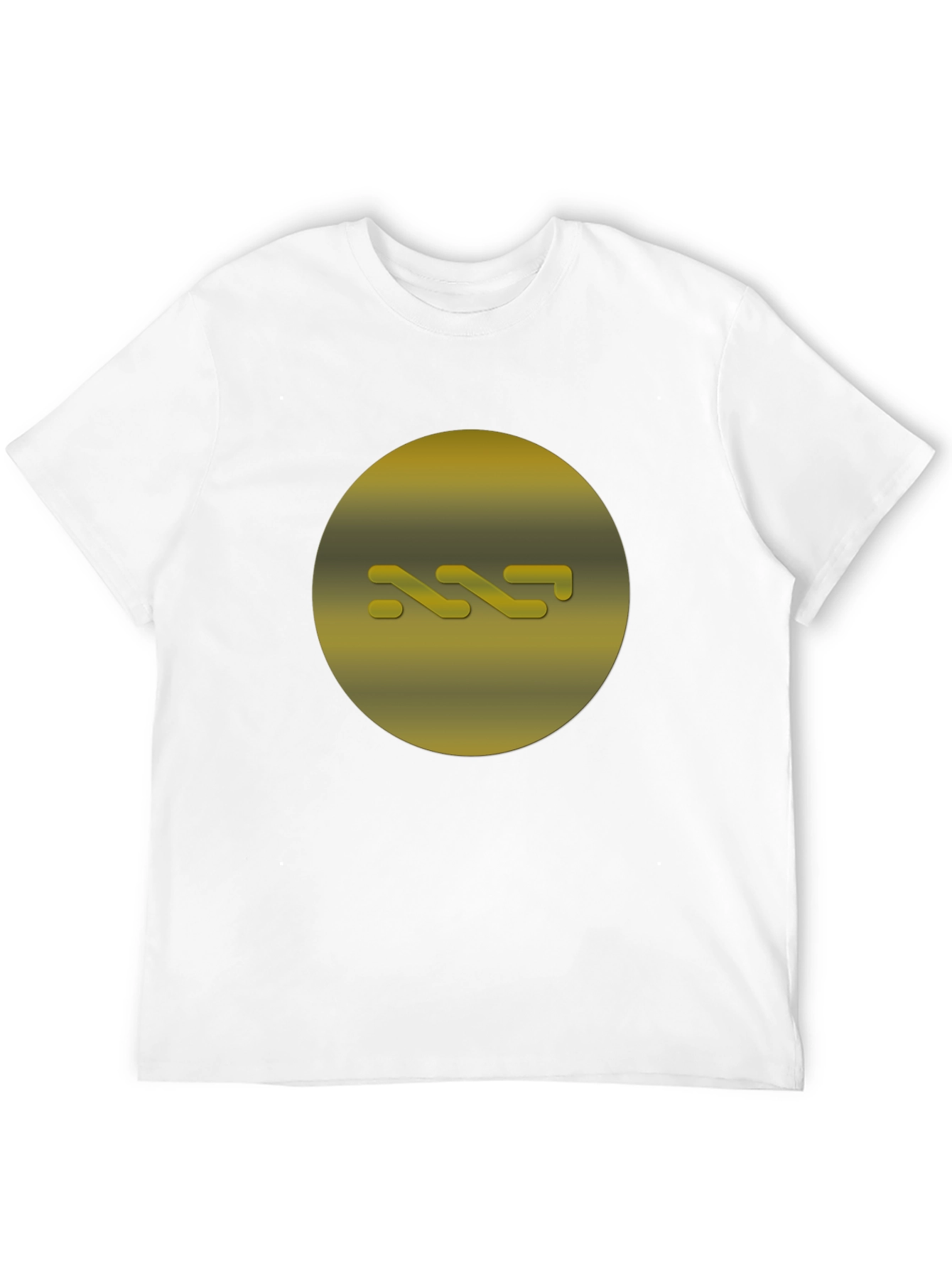 Abstract Gold Graphic Tee - Modern Style