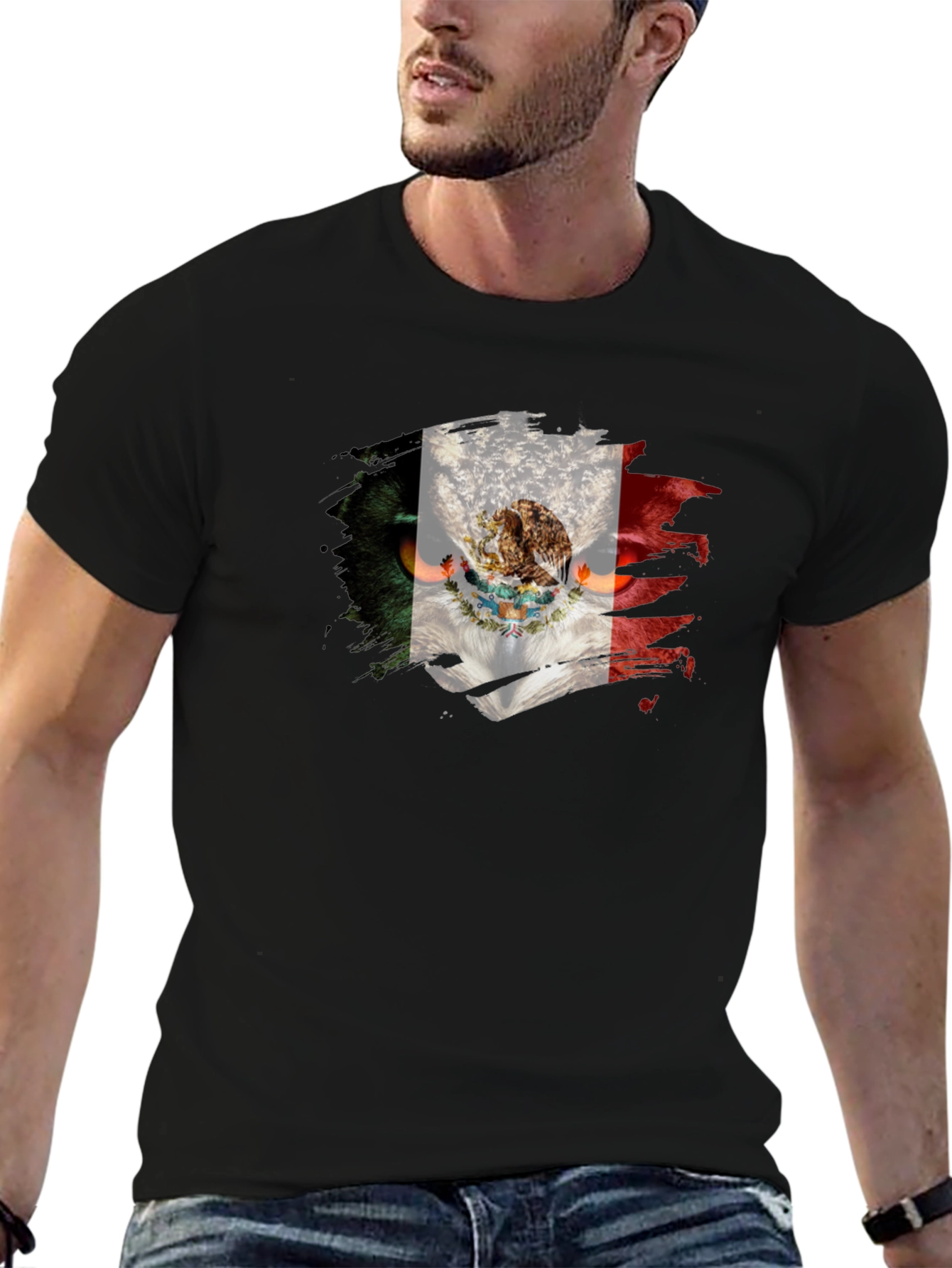 Mexico Flag Owl T-Shirt