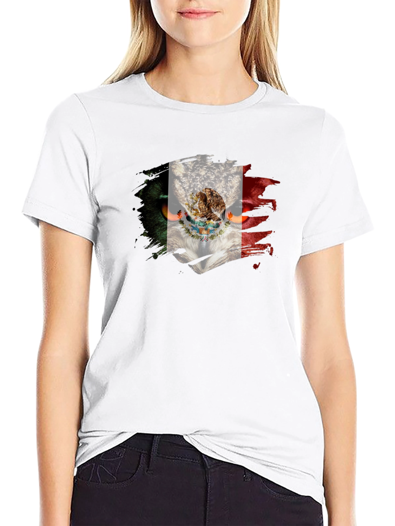 Mexico Flag Owl T-Shirt