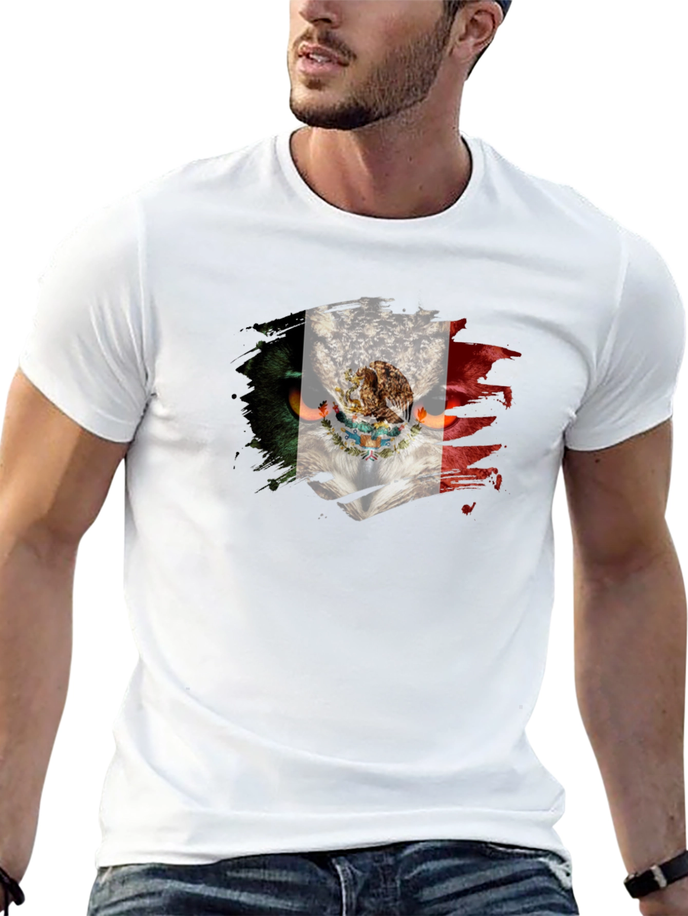 Mexico Flag Owl T-Shirt