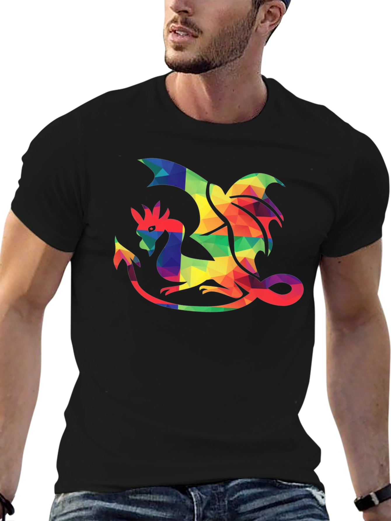 Rainbow Dragon Graphic Tee